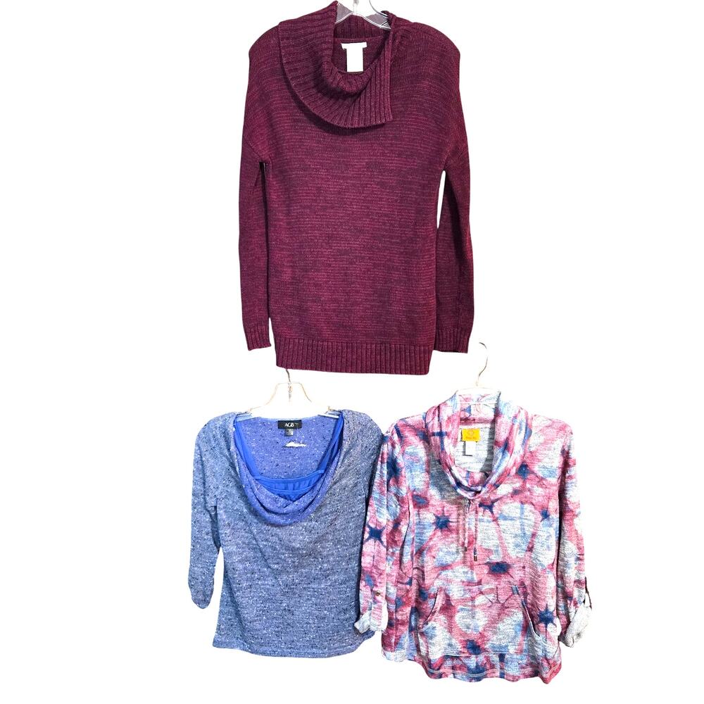 Women's Small 4 6 Tops Shirts Blouses Sweaters Wholesale Bulk Lot of 3 S